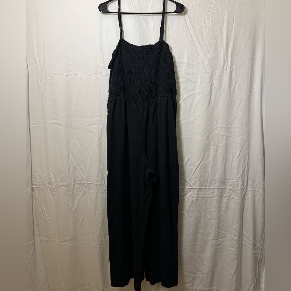 Universal Thread Black Smocked Jumpsuit
